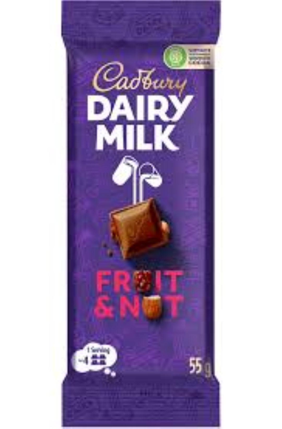 CADBURY DAIRY MILK FRUIT N NUT 55G